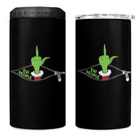 Funny Elf Hand Christmas 4 in 1 Can Cooler Tumbler Ew People Anti Socaial Xmas - Wonder Print Shop