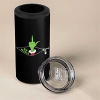 Funny Elf Hand Christmas 4 in 1 Can Cooler Tumbler Ew People Anti Socaial Xmas - Wonder Print Shop
