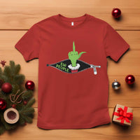 Funny Elf Hand Christmas T Shirt Ew People Anti Socaial Xmas - Wonder Print Shop
