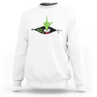 Funny Elf Hand Christmas Sweatshirt Ew People Anti Socaial Xmas - Wonder Print Shop