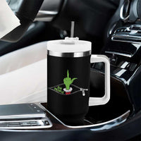 Funny Elf Hand Christmas Tumbler With Handle Ew People Anti Socaial Xmas - Wonder Print Shop