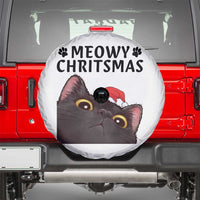 Funny Black Cat Christmas Spare Tire Cover Cute Kitty Xmas - Wonder Print Shop