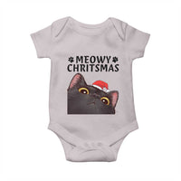 Funny Black Cat Christmas Baby Onesie Cute Kitty Xmas - Wonder Print Shop