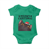 Funny Black Cat Christmas Baby Onesie Cute Kitty Xmas - Wonder Print Shop