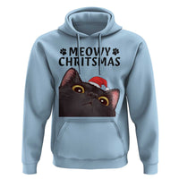 Funny Black Cat Christmas Hoodie Cute Kitty Xmas - Wonder Print Shop
