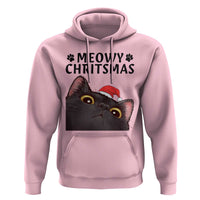 Funny Black Cat Christmas Hoodie Cute Kitty Xmas - Wonder Print Shop