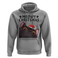 Funny Black Cat Christmas Hoodie Cute Kitty Xmas - Wonder Print Shop