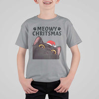Funny Black Cat Christmas T Shirt For Kid Cute Kitty Xmas - Wonder Print Shop