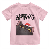 Funny Black Cat Christmas Toddler T Shirt Cute Kitty Xmas - Wonder Print Shop