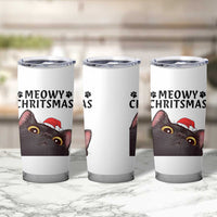 Funny Black Cat Christmas Tumbler Cup Cute Kitty Xmas - Wonder Print Shop