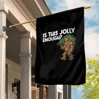 Funny Bigfoot Christmas Garden Flag Is This Jolly Enough - Wonder Print Shop