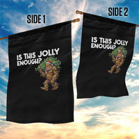 Funny Bigfoot Christmas Garden Flag Is This Jolly Enough - Wonder Print Shop