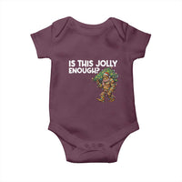 Funny Bigfoot Christmas Baby Onesie Is This Jolly Enough - Wonder Print Shop