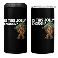 Funny Bigfoot Christmas 4 in 1 Can Cooler Tumbler Is This Jolly Enough - Wonder Print Shop