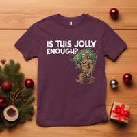 Funny Bigfoot Christmas T Shirt Is This Jolly Enough - Wonder Print Shop