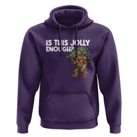 Funny Bigfoot Christmas Hoodie Is This Jolly Enough - Wonder Print Shop