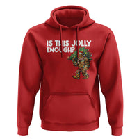 Funny Bigfoot Christmas Hoodie Is This Jolly Enough - Wonder Print Shop
