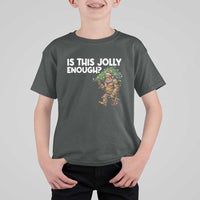 Funny Bigfoot Christmas T Shirt For Kid Is This Jolly Enough - Wonder Print Shop