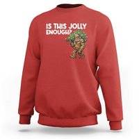 Funny Bigfoot Christmas Sweatshirt Is This Jolly Enough - Wonder Print Shop