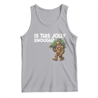 Funny Bigfoot Christmas Tank Top Is This Jolly Enough - Wonder Print Shop