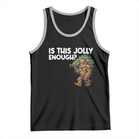Funny Bigfoot Christmas Tank Top Is This Jolly Enough - Wonder Print Shop
