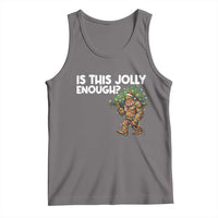 Funny Bigfoot Christmas Tank Top Is This Jolly Enough - Wonder Print Shop