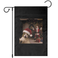 Funny Cat With Santa Selfie Christmas Garden Flag - Wonder Print Shop