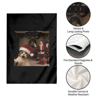 Funny Cat With Santa Selfie Christmas Garden Flag - Wonder Print Shop
