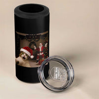 Funny Cat With Santa Selfie Christmas 4 in 1 Can Cooler Tumbler - Wonder Print Shop