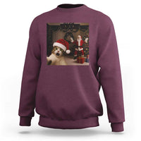 Funny Cat With Santa Selfie Christmas Sweatshirt - Wonder Print Shop