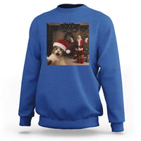 Funny Cat With Santa Selfie Christmas Sweatshirt - Wonder Print Shop