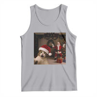 Funny Cat With Santa Selfie Christmas Tank Top - Wonder Print Shop