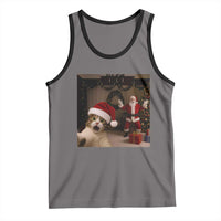 Funny Cat With Santa Selfie Christmas Tank Top - Wonder Print Shop