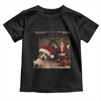 Funny Cat With Santa Selfie Christmas Toddler T Shirt - Wonder Print Shop