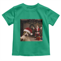 Funny Cat With Santa Selfie Christmas Toddler T Shirt - Wonder Print Shop