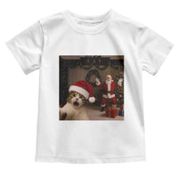 Funny Cat With Santa Selfie Christmas Toddler T Shirt - Wonder Print Shop