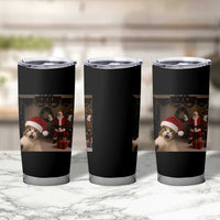 Funny Cat With Santa Selfie Christmas Tumbler Cup - Wonder Print Shop