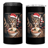 Funny Cat Ramen Selfie With Santa Christmas 4 in 1 Can Cooler Tumbler - Wonder Print Shop