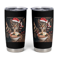 Funny Cat Ramen Selfie With Santa Christmas Tumbler Cup - Wonder Print Shop