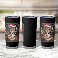 Funny Cat Ramen Selfie With Santa Christmas Tumbler Cup - Wonder Print Shop