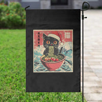 Cat Ramen Christmas Garden Flag Japanese Kawaii Retro Cats Manga - Wonder Print Shop