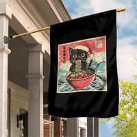 Cat Ramen Christmas Garden Flag Japanese Kawaii Retro Cats Manga - Wonder Print Shop