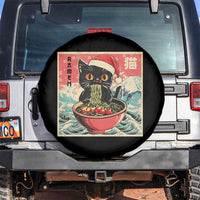 Cat Ramen Christmas Spare Tire Cover Japanese Kawaii Retro Cats Manga - Wonder Print Shop