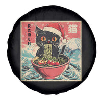 Cat Ramen Christmas Spare Tire Cover Japanese Kawaii Retro Cats Manga - Wonder Print Shop