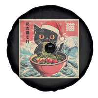 Cat Ramen Christmas Spare Tire Cover Japanese Kawaii Retro Cats Manga - Wonder Print Shop