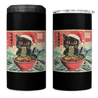 Cat Ramen Christmas 4 in 1 Can Cooler Tumbler Japanese Kawaii Retro Cats Manga - Wonder Print Shop