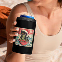 Cat Ramen Christmas 4 in 1 Can Cooler Tumbler Japanese Kawaii Retro Cats Manga - Wonder Print Shop