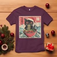 Cat Ramen Christmas T Shirt Japanese Kawaii Retro Cats Manga - Wonder Print Shop