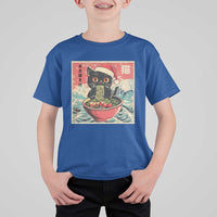Cat Ramen Christmas T Shirt For Kid Japanese Kawaii Retro Cats Manga - Wonder Print Shop