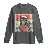 Cat Ramen Christmas Long Sleeve Shirt Japanese Kawaii Retro Cats Manga - Wonder Print Shop